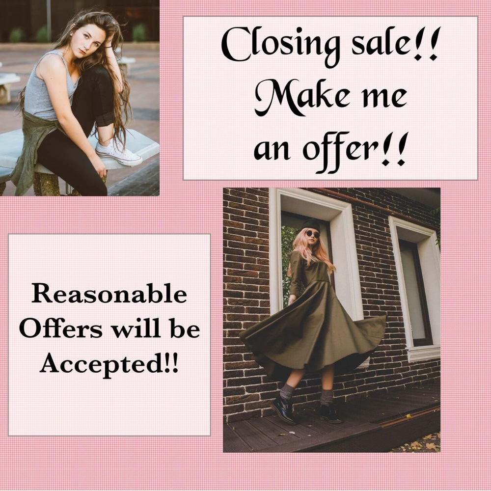 Closing sale!!!! Accepting offers!!!!